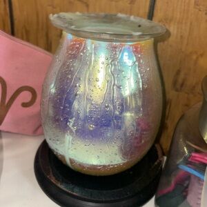 Iridescent Glass Wax Warmer - Rainbow Sheen